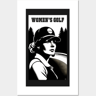 Women's Golf Poster Posters and Art